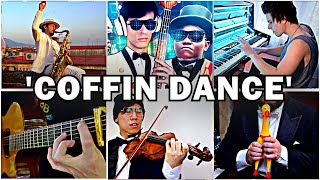 Who Played it Better COFFIN DANCE MEME  Astronomia Bass Piano Sax Violin Chicken Guitar [upl. by Atikcir]