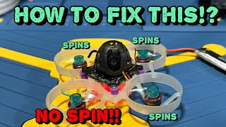 Tiny whoop motor wont spin or twitches when arm Try this quick fix [upl. by Eerac94]