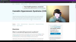 SEMPHIS experience Cannabinoid Hyperemesis Syndrome CHS [upl. by Lessirg]