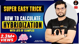 Super Easy Trick on How to Calculate Hybridization with Examples  NEET 2023 Chemistry  NCERTCBSE [upl. by Bergmann]