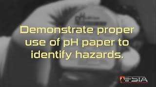 HazMat First Responders 5th  Demonstrate the Proper Use of pH Paper to Identify Hazards [upl. by Celka]