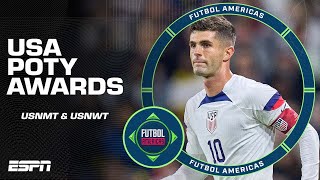 USMNT amp USWNT Player of the Year awards PULISIC PEPI GIRMA THOMPSON  ESPN FC [upl. by Enenej]