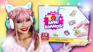 OPENING A TOY MINI BRANDS ADVENT CALENDAR minibrands unboxing adventcalendar [upl. by Enenaej]