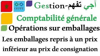 La comptabilité générale  Les emballages repris à un prix inférieur au prix de consignation [upl. by Ramak267]