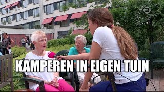 Bejaarden kamperen in eigen tuin [upl. by Eelrebma253]