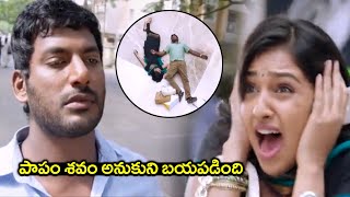 Vishal Becomes unconcious on Road Super hit scene  Ineya  Saranya Ponvannan [upl. by Yenahteb330]