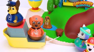 Lets Learn with Paw Patrol Weebles and Lighthouse Playset [upl. by Wurst]