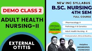 External Otitis Simple explanation in hindi  Medical Surgical NursingII   BSc Nursing 4th Sem [upl. by Chadabe980]