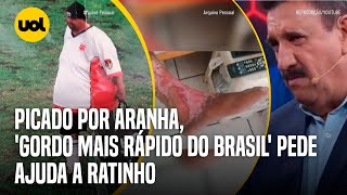 GORDO MAIS RÁPIDO DO BRASIL APELA A RATINHO APÓS PICADA DE ARANHA E 140 KG A MENOS [upl. by Tierza981]