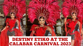 DESTINY ETIKO SHARES HER EXPERIENCE AT THE CALABAR CARNIVAL 2023 THE LOVE WAS MASSIVE destinyetiko [upl. by Odravde]