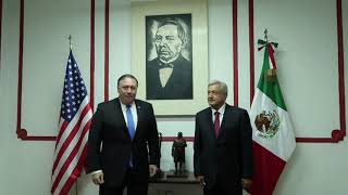 Reunión AMLO con Mike Pompeo [upl. by Diella]