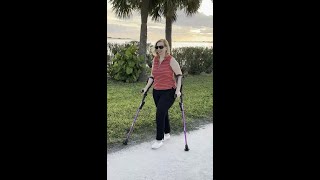 Product Demonstration amp Review 7G Ergobaum Adult Forearm Crutches [upl. by Llenrep]