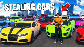 Stealing 100 Cars in GTA 5 RP [upl. by Hyacinthia]