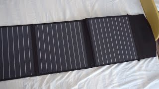 Breckner BK87483 Foldable 100W Solar Panel  Charge controller Unboxing [upl. by Karlotta]