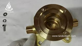 How to install the freestanding tub fillers roughin valve [upl. by Camarata]