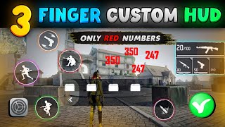 Free fire 3 finger custom hud in tamil 😱  3 Finger custom hud in free fire  Free fire setting [upl. by Shirk]