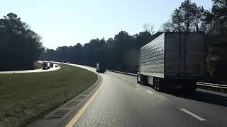 Interstate 10  Florida Exits 217 to 225 eastbound [upl. by Jerrie]