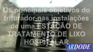 Triturador pequeno para perfurocortantes uso no tratamento de resíduos hospitalares [upl. by Enilkcaj]