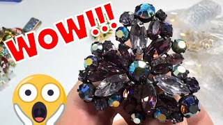 Gorgeous Vintage Rhinestone Jewelry This AMAZING Haul Eisenberg Ice  Regency  Juliana [upl. by Luciana57]