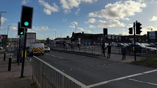 Monitron Fibre Optic Microsense MSH amp Peek CLS Pelican Crossing Traffic Lights  Tesco Hodge Hill [upl. by Cataldo]