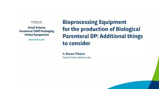 Extractables amp Leachables Testing of SingleUse Systems for Production  Karen Pieters [upl. by Shamrao]