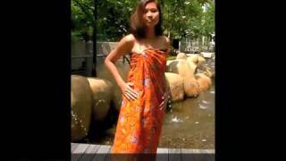 Sarong Demo  Tube Wrap by 雅我意 ｜aaooee [upl. by Bertle]