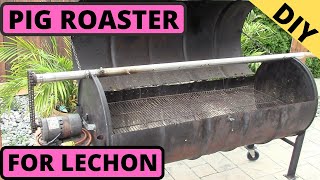 DIY How to make Portable Pig Roaster For Lechon With 55 Gallon Steel Drums [upl. by Erma]