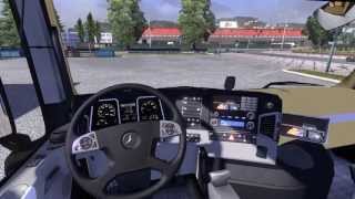 Mercedes Actros MP4  Original MP4 Interior ETS2 Mod  Downloadlink [upl. by Ardnohsal]