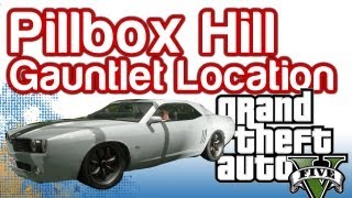 Grand Theft Auto 5 GTAV  Pillbox Hill Gauntlet Location  100 Gold Rating Walkthrough [upl. by Fondea187]