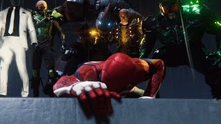 SpiderMan PS4  Spiderman vs Sinister 6 Bosses Epic Cutscene Marvels Spiderman Game 2018 PS4 Pro [upl. by Ocir497]