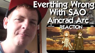 Everything Wrong With Sword Art Online Aincrad Arc REACTION [upl. by Manfred969]