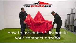 How to assemble  dismantle your compact gazebo [upl. by Meridith923]