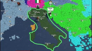 Italian Empire Timelapse  Nations Roleplay 2 [upl. by Lakin]