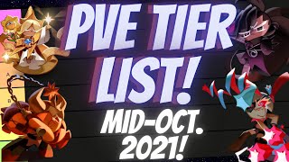 Updated PVE Story Tier List MidOct 2021  Cookie Run Kingdom [upl. by Elias]