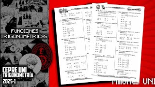 FUNCIONES TRIGONOMÉTRICAS  CEPREUNI 20251  TODO EN UN VIDEO [upl. by Sergeant]
