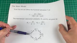 Cooperativity Ligand binding and the Adair Equation Topic 4 Part 2 [upl. by Karalynn423]