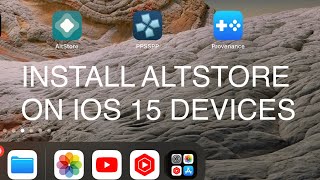 How to install Altstore on IOS 15 [upl. by Anirahtak181]