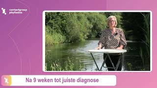 Nicole 9 weken tot juiste diagnose bij Phyllodes tumoren [upl. by Eilzel]