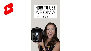 How to Use Aroma Rice Cooker [upl. by Notyep]