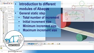 Abaqus basics 11  Basics of general static step in Abaqus increment size max nu of increment etc [upl. by Seigler]