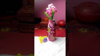 DIY waste bottle diy  acrylic colour chalk paint [upl. by Alessig]