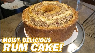 Rum Cake Recipe  Moist and Delicious [upl. by Welbie]