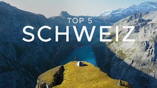 Schweiz Urlaub TOP 5 mit Sehenswürdigkeiten amp Geheimtipps [upl. by Ardnasela]