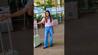 ALAVIAA JAFFERY FLYING FROM MUMBAI SPOTTED AT AIRPORT [upl. by Thurlough]