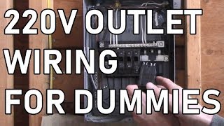 DETAILED DIY Wiring a 240v outlet step by step from breaker to outlet [upl. by Ailito]