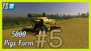 Barley amp Soybeans feeding pigs  5000 Pig Farm  Fs22  5 [upl. by Spenser]