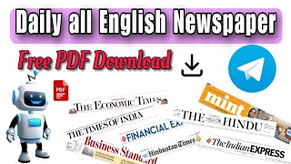 how to download daily newspaper pdf  all english newspaper  epaper  download the hindu 🎯 [upl. by Aric]