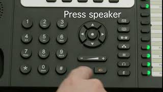 Using the speaker phone on a Grandstream IP Phone [upl. by Notyep837]