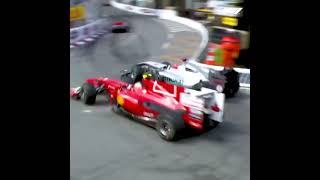 Michael Schumacher vs Fernando Alonso  2010 Monaco GP [upl. by Ydnirb]