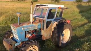 County 4000 Four cutting hay with a Pottinger Mower [upl. by Niawd]